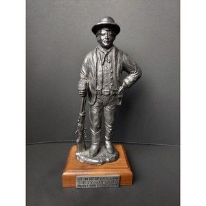 MICHAEL RICKER Signed Pewter Billy The Kid 1991 Western Collection 628/1000